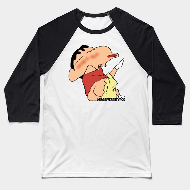 Shin Baseball T-Shirt by RabbitEarsTVpod